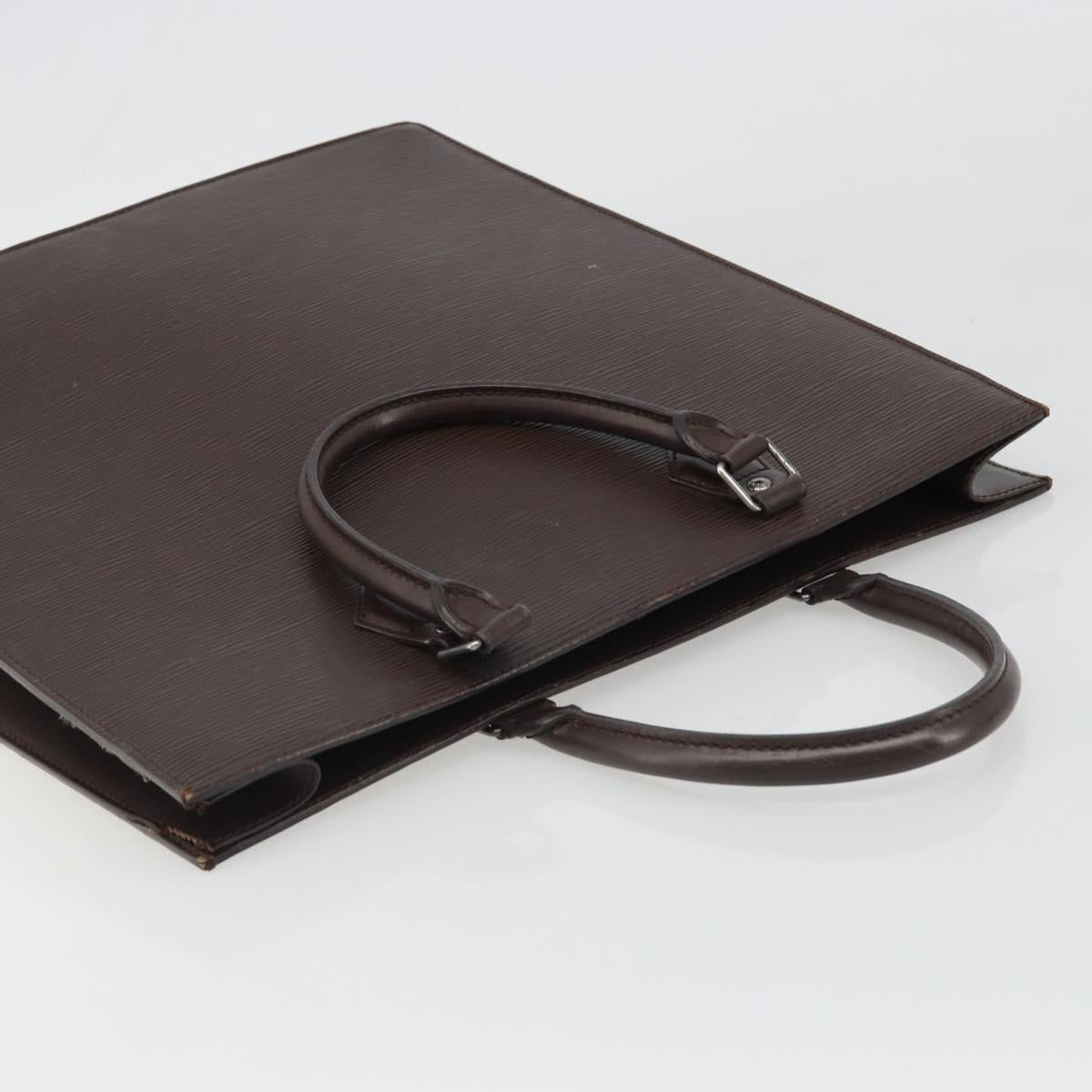 LOUIS VUITTON Epi Sac Plat Hand Bag Mocha M5908D LV Auth 135472