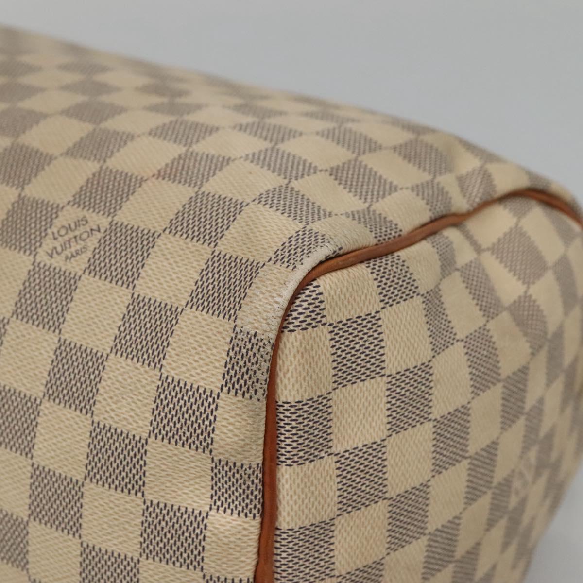 LOUIS VUITTON Damier Azur Speedy 30 Hand Bag N41533 LV Auth 135479