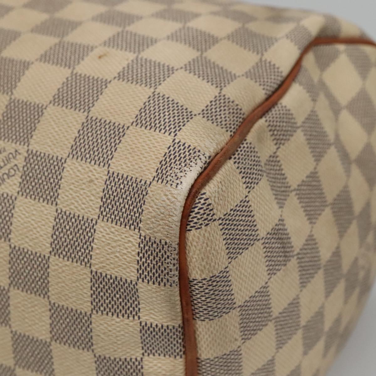 LOUIS VUITTON Damier Azur Speedy 30 Hand Bag N41533 LV Auth 135479