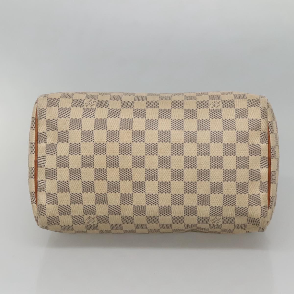 LOUIS VUITTON Damier Azur Speedy 30 Hand Bag N41533 LV Auth 135479