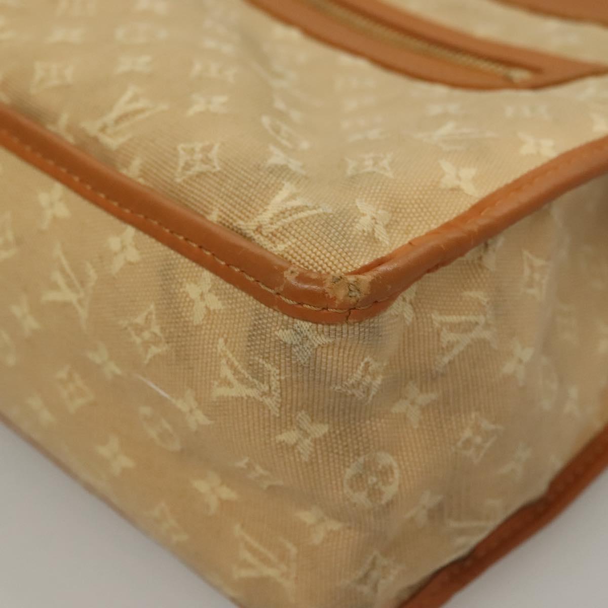 LOUIS VUITTON Monogram Mini Sac Catline Tote Bag Beige M92328 LV Auth 135480
