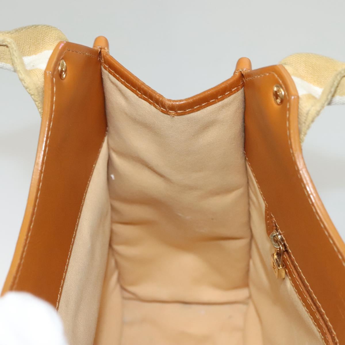 LOUIS VUITTON Monogram Mini Sac Catline Tote Bag Beige M92328 LV Auth 135480