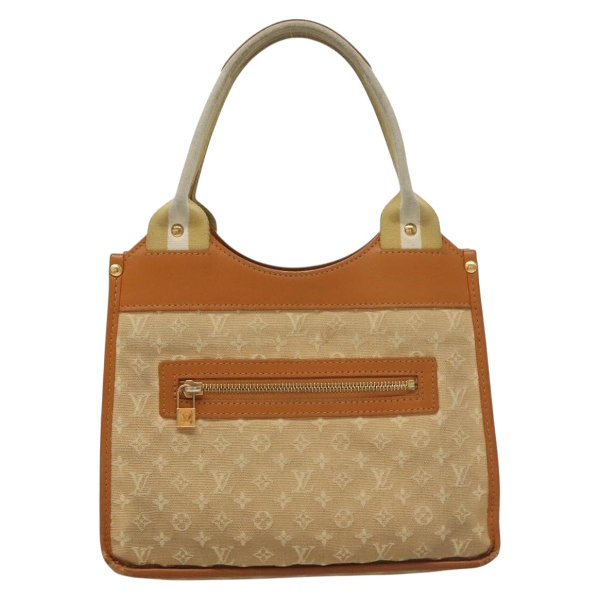 LOUIS VUITTON Monogram Mini Sac Catline Tote Bag Beige M92328 LV Auth 135480