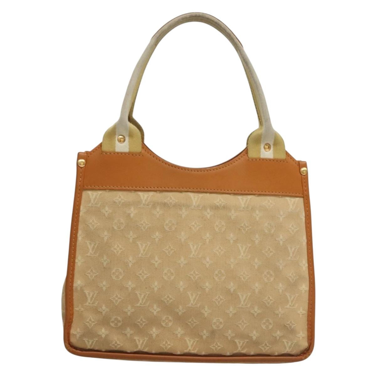 LOUIS VUITTON Monogram Mini Sac Catline Tote Bag Beige M92328 LV Auth 135480