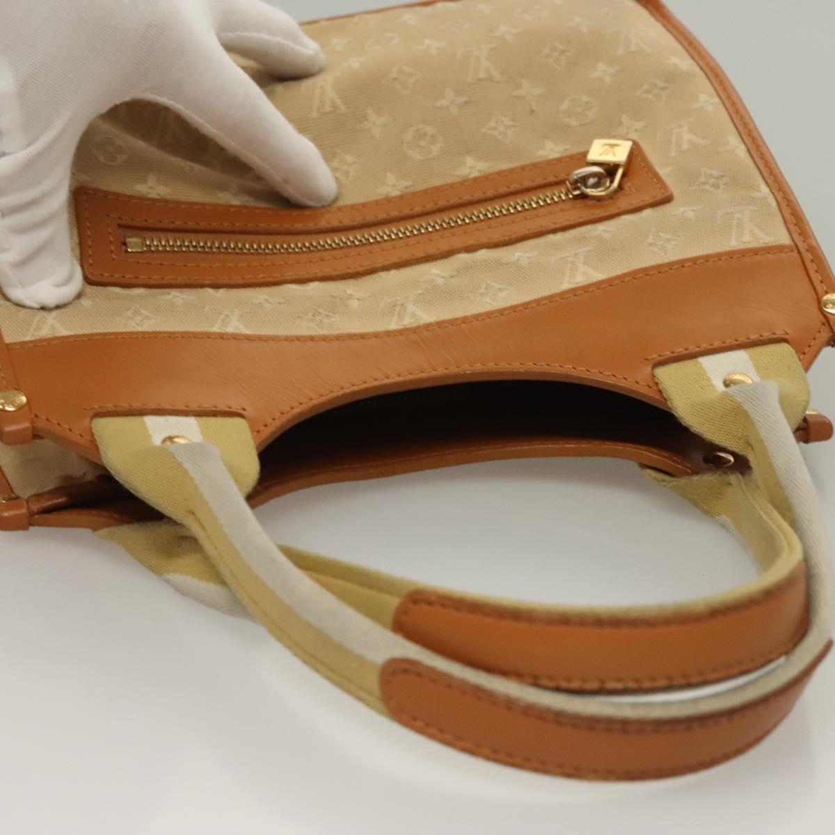 LOUIS VUITTON Monogram Mini Sac Catline Tote Bag Beige M92328 LV Auth 135480