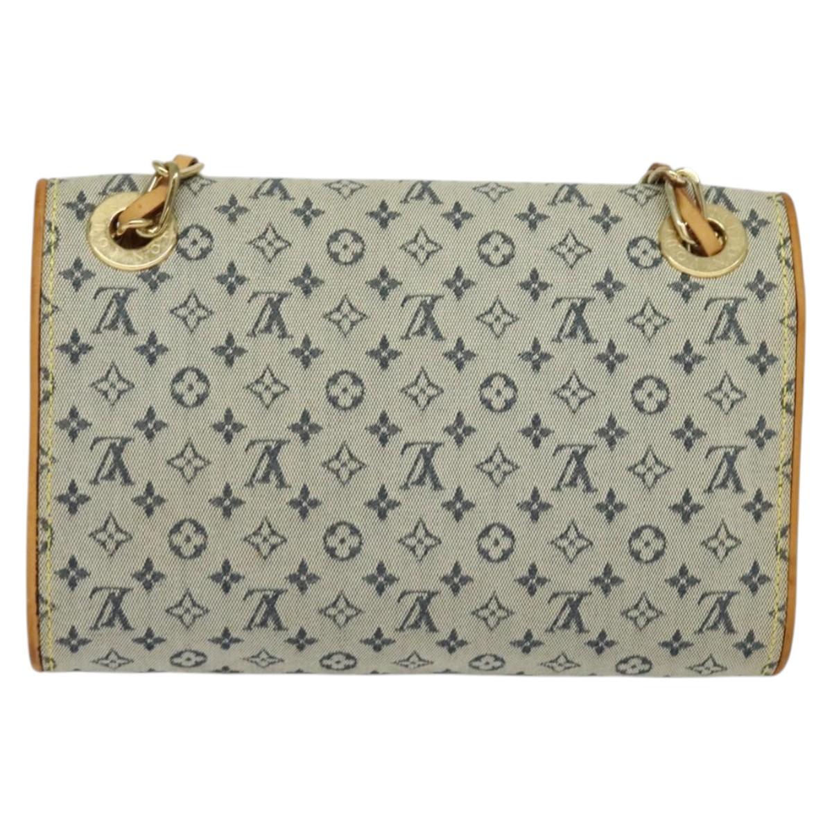 LOUIS VUITTON Monogram Mini Camille Chain Bag Blue M92002 LV Auth 135481