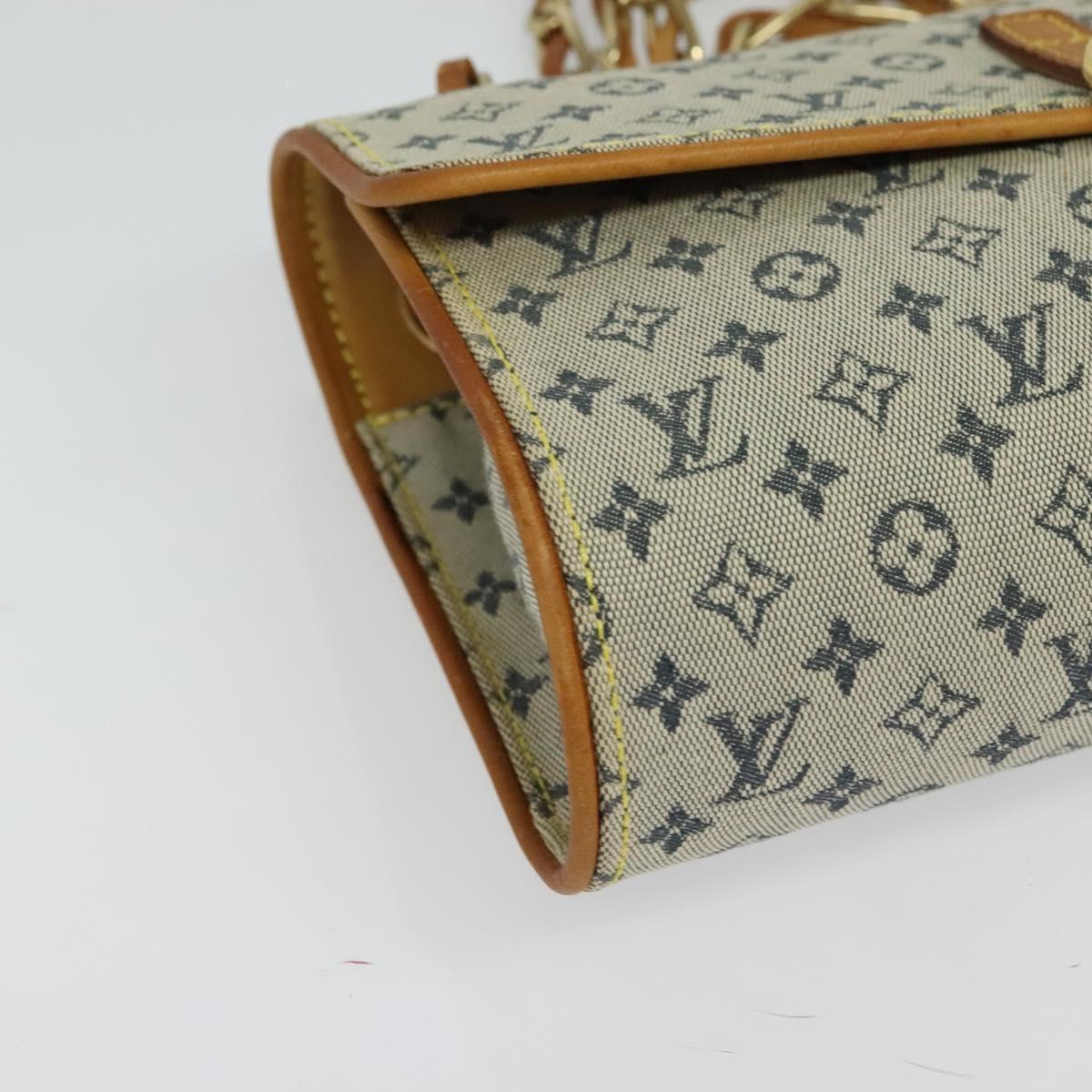 LOUIS VUITTON Monogram Mini Camille Chain Bag Blue M92002 LV Auth 135481