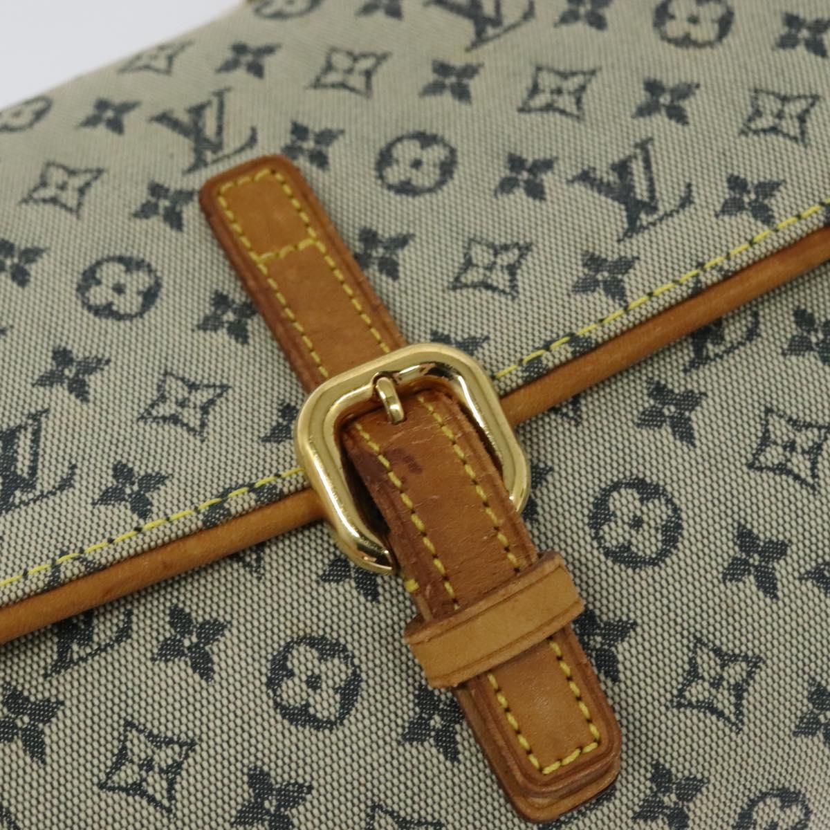 LOUIS VUITTON Monogram Mini Camille Chain Bag Blue M92002 LV Auth 135481