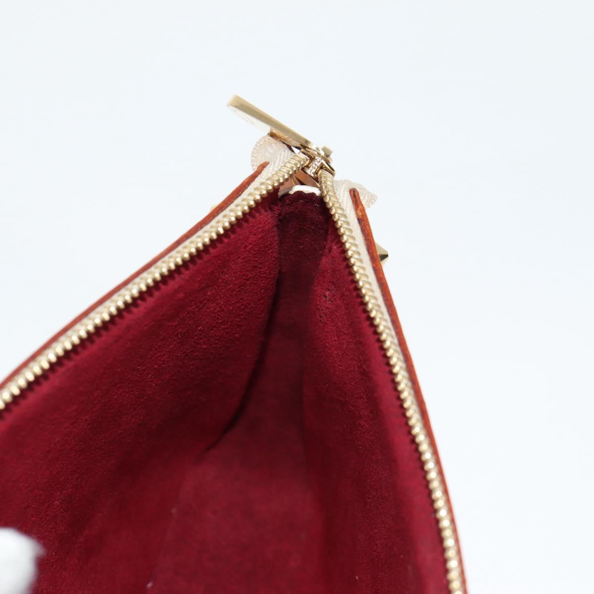 LOUIS VUITTON Monogram Multicolor Pochette Pouch White M92649 LV Auth 135504V