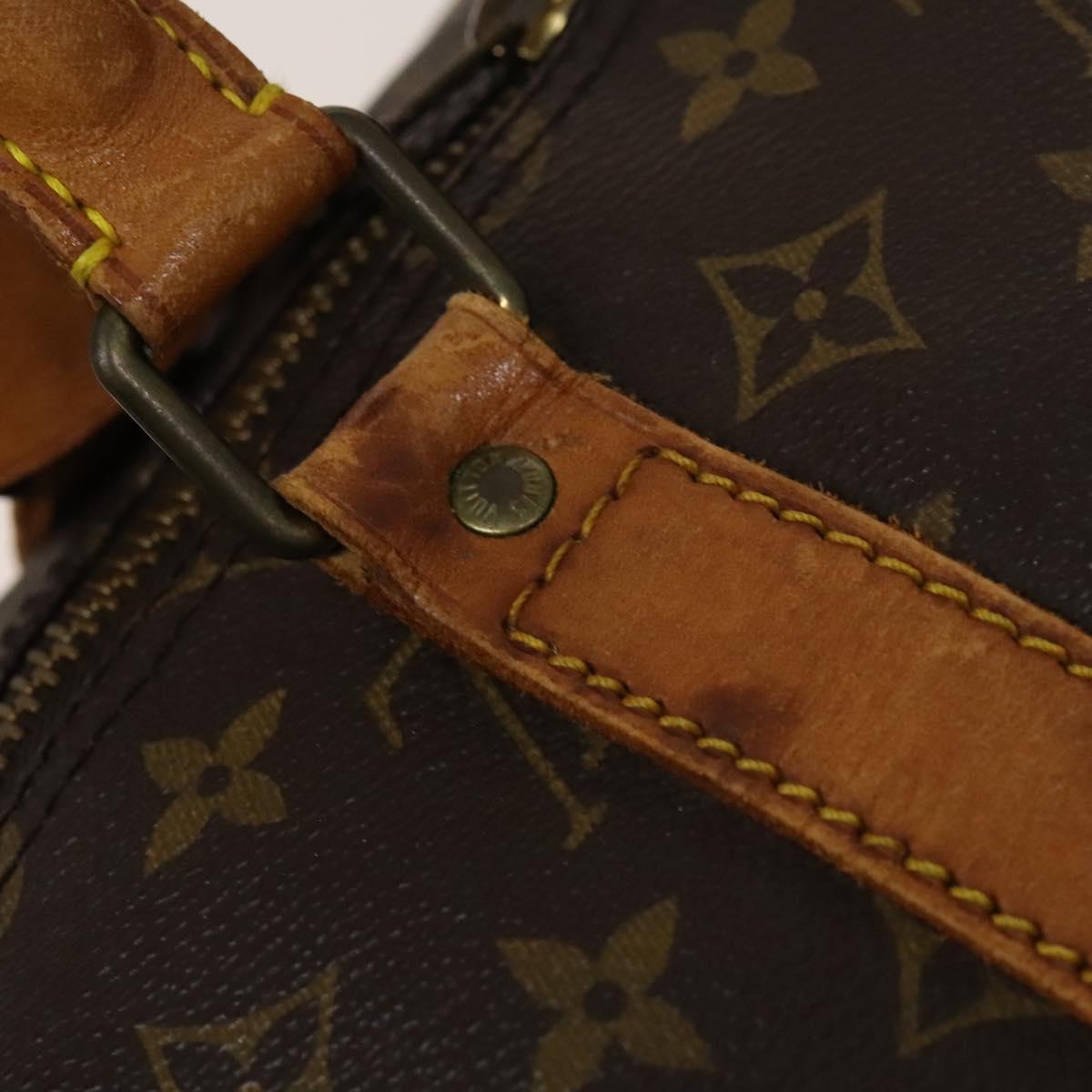 LOUIS VUITTON Monogram Keepall Bandouliere 55 Boston Bag M41414 LV Auth 135536