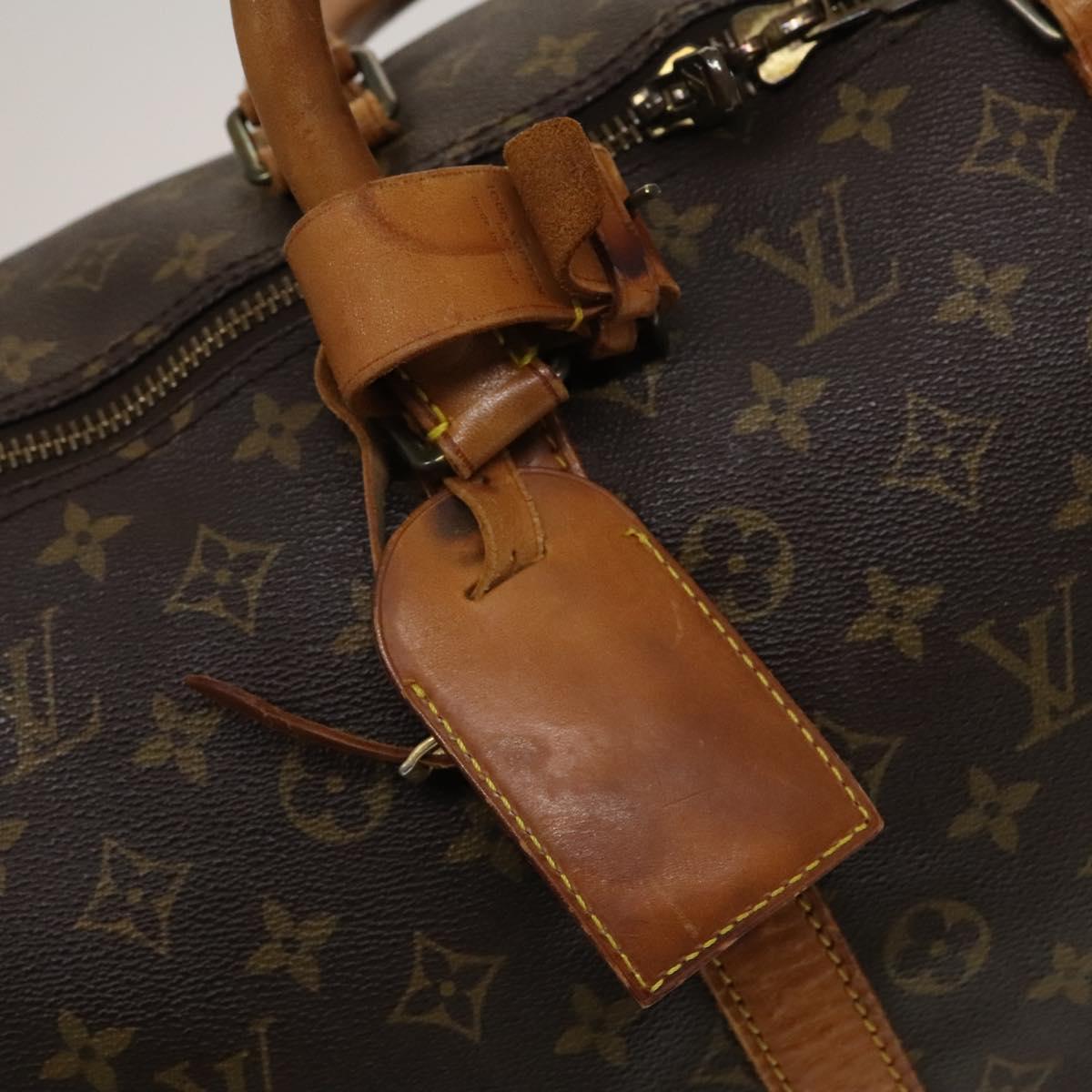 LOUIS VUITTON Monogram Keepall Bandouliere 55 Boston Bag M41414 LV Auth 135536