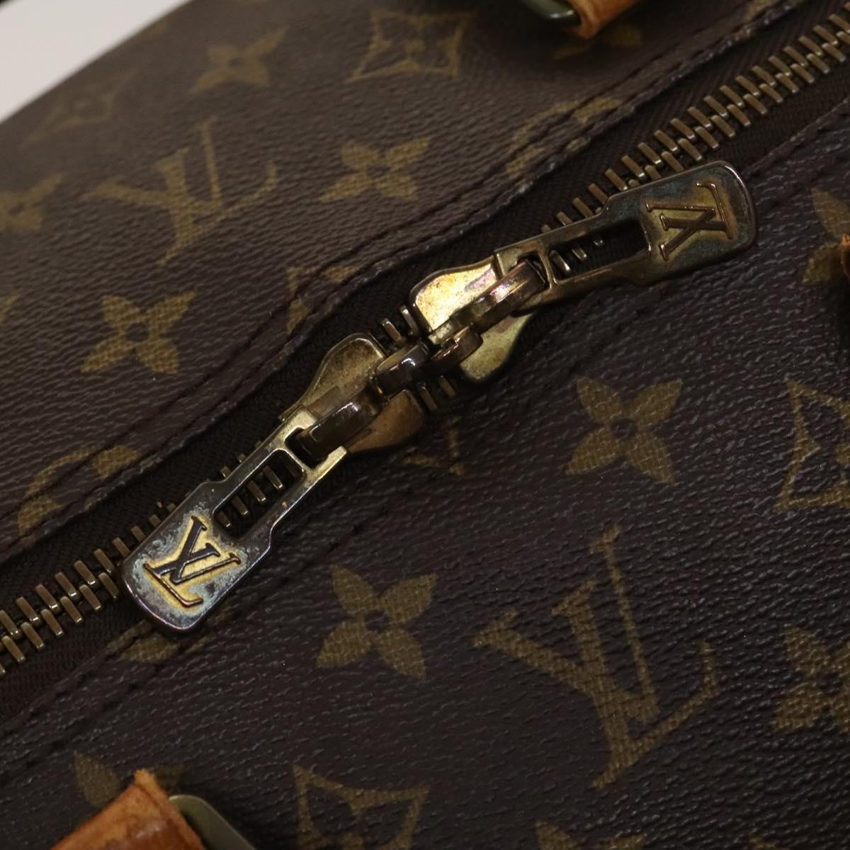 LOUIS VUITTON Monogram Keepall Bandouliere 55 Boston Bag M41414 LV Auth 135536