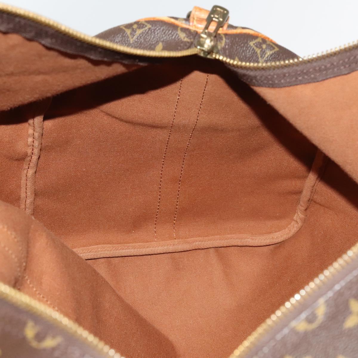 LOUIS VUITTON Monogram Keepall Bandouliere 55 Boston Bag M41414 LV Auth 135536