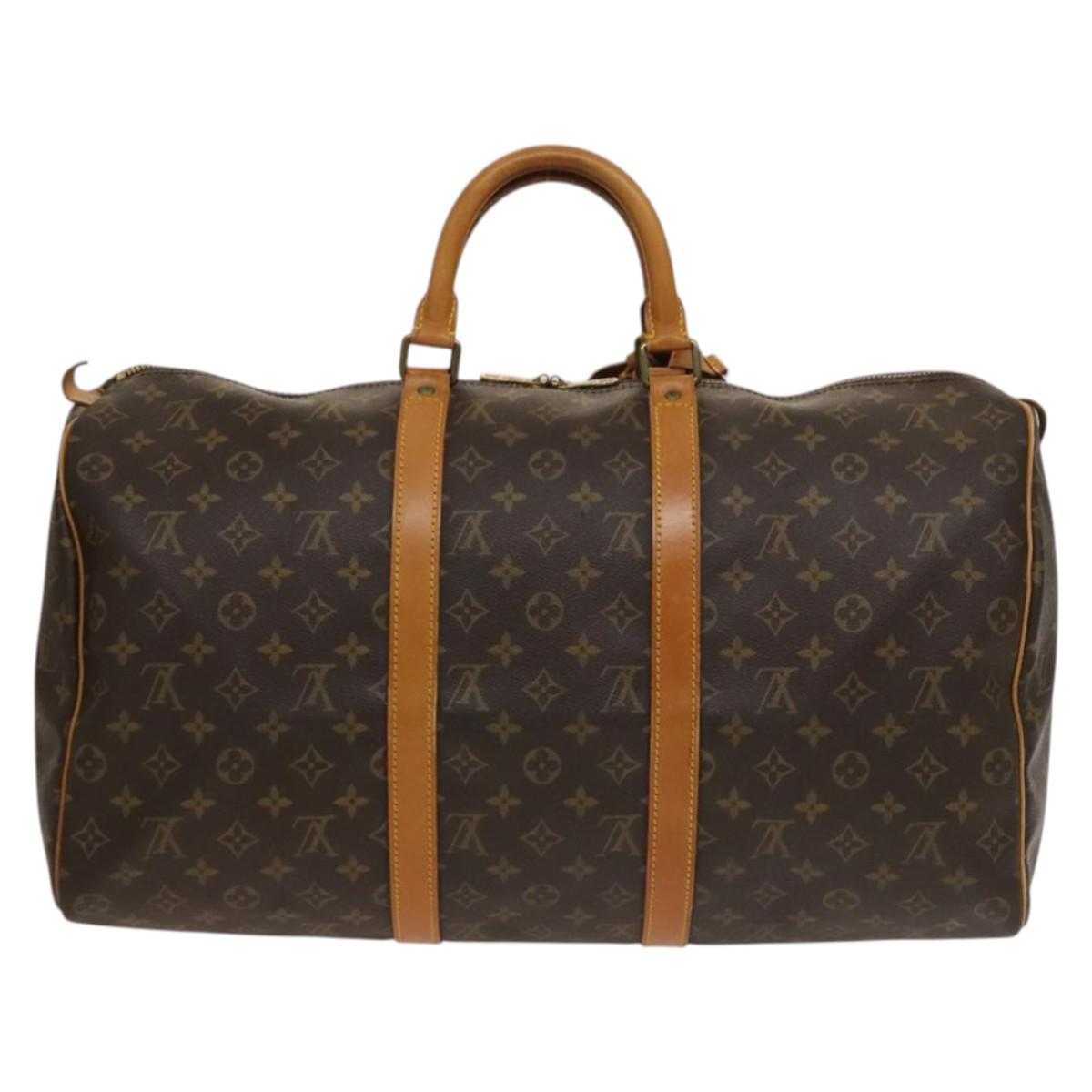 LOUIS VUITTON Monogram Keepall 50 Boston Bag M41426 LV Auth 135538