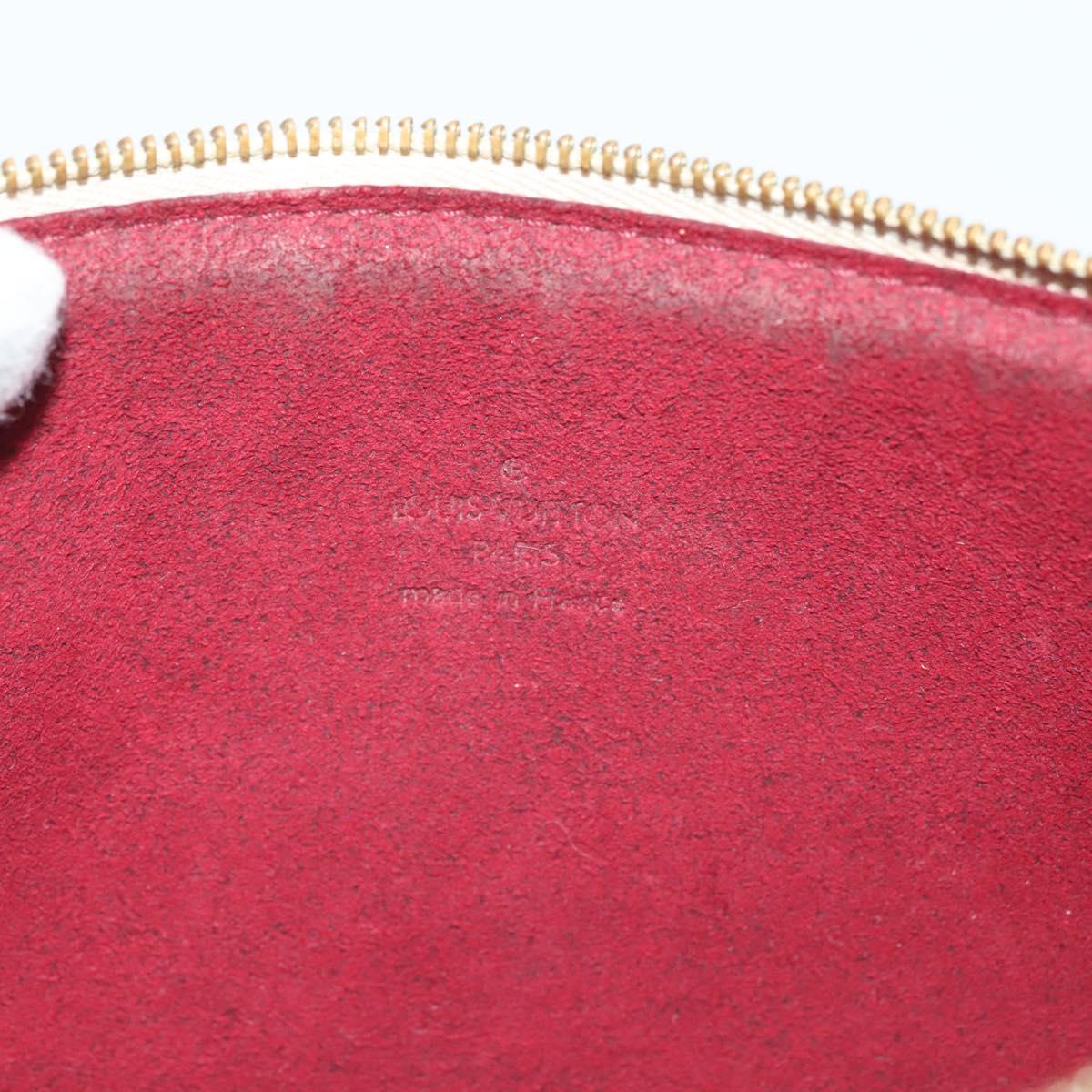 LOUIS VUITTON Monogram Multicolor Pochette Pouch White M92649 LV Auth 135545