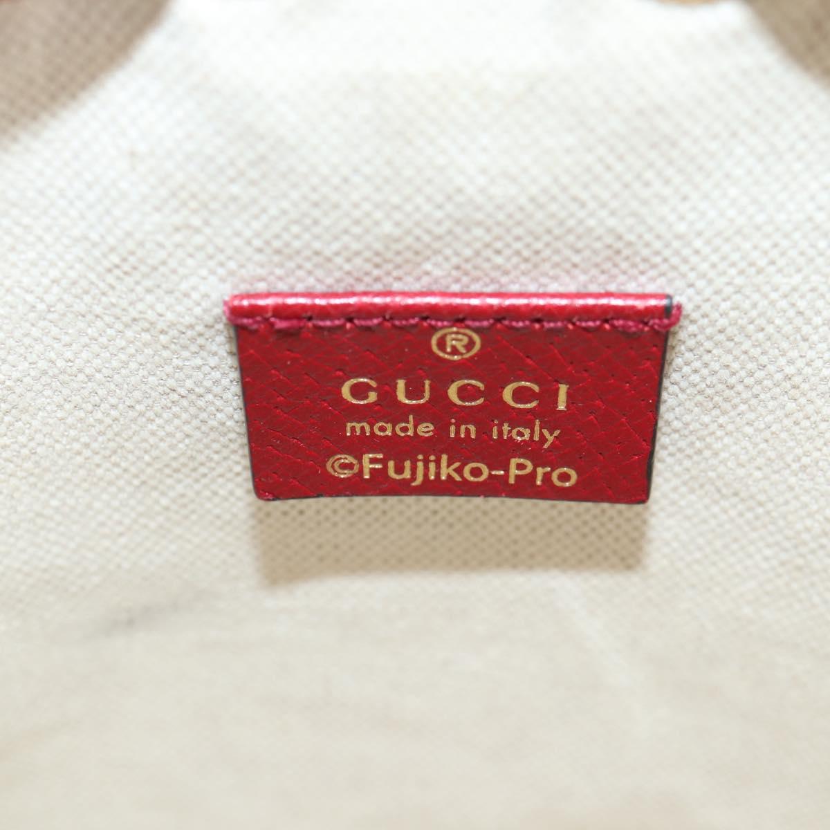 GUCCI Micro GG Supreme Doraemon Collaboration Bag PVC Beige 647801 Auth 135552A