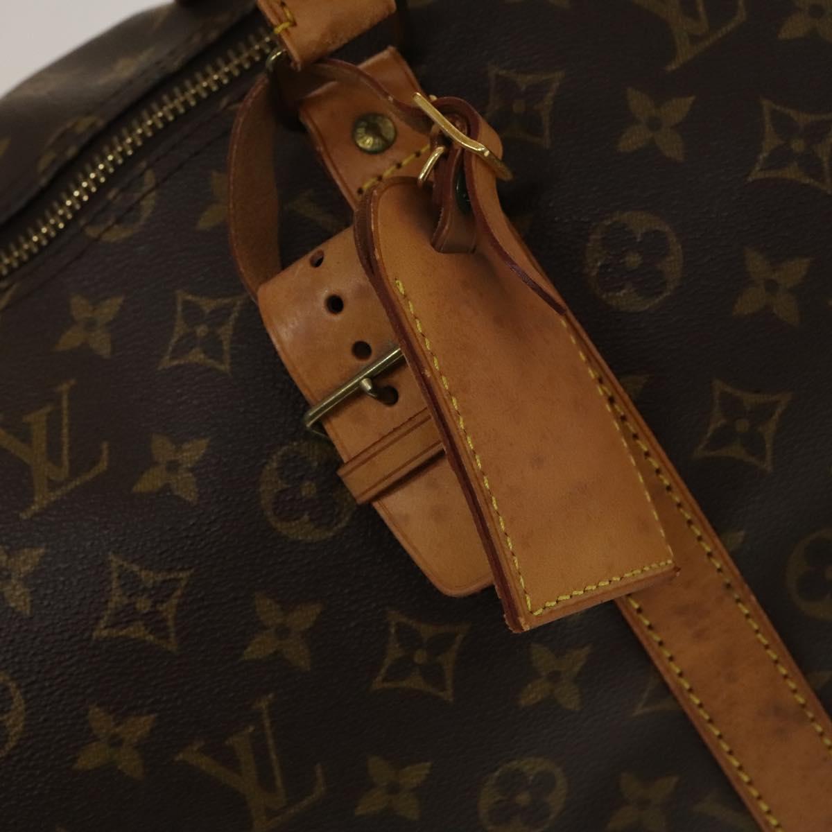LOUIS VUITTON Monogram Keepall 55 Boston Bag M41424 LV Auth 135575