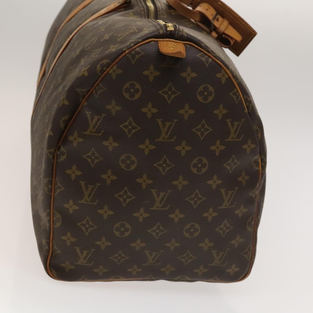 LOUIS VUITTON Monogram Keepall 55 Boston Bag M41424 LV Auth 135575