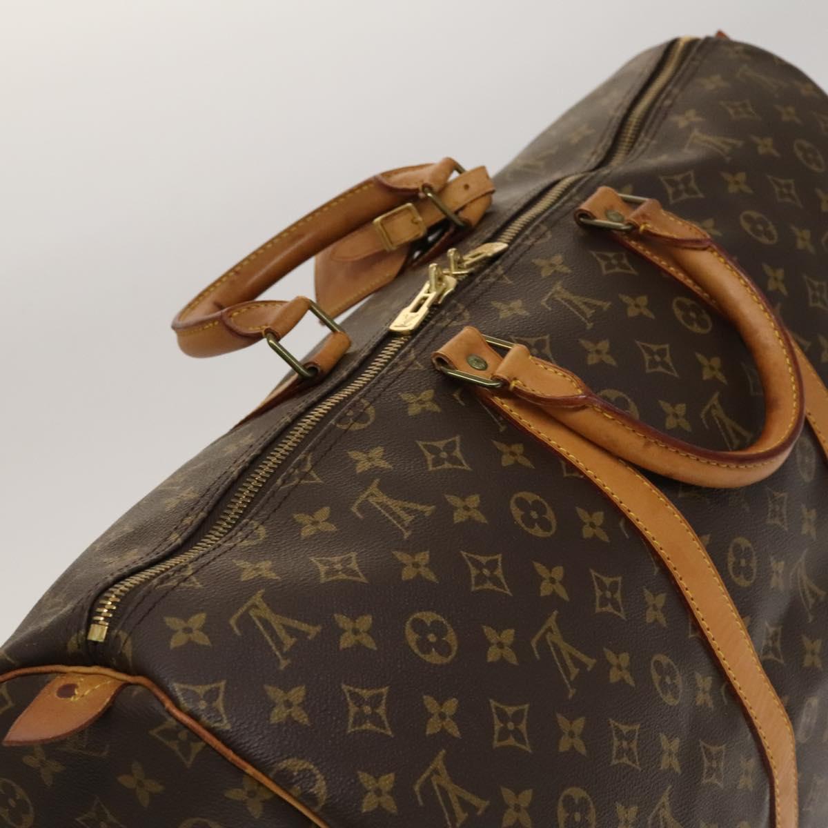 LOUIS VUITTON Monogram Keepall 55 Boston Bag M41424 LV Auth 135575