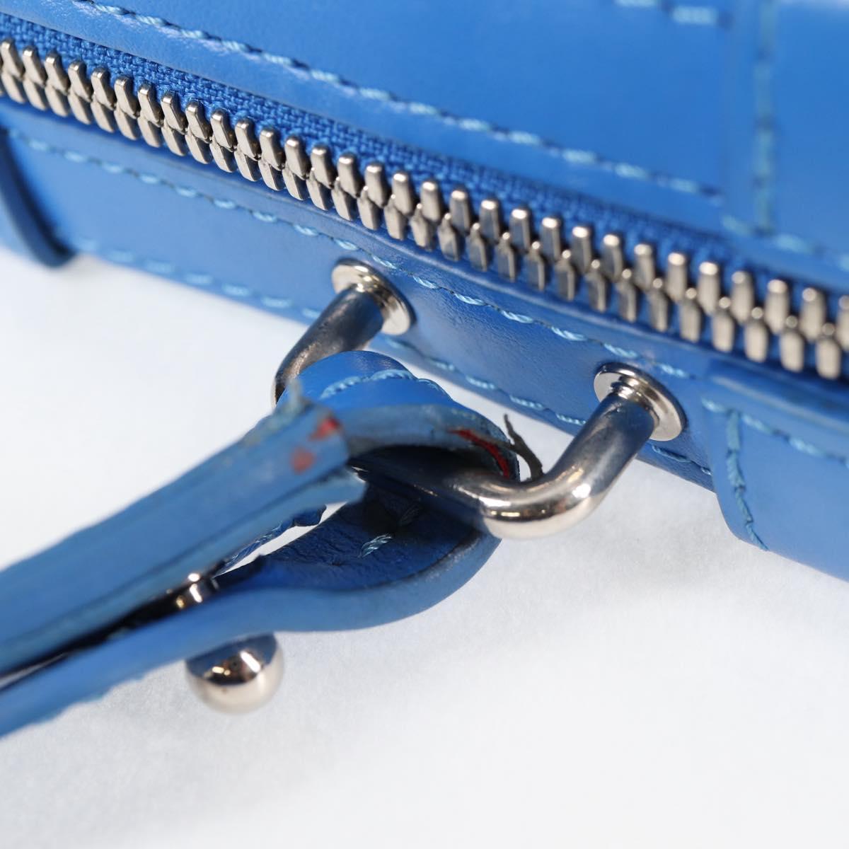 LOUIS VUITTON Monogram Clouds Soft Trunk Wallet Bag Blue M45432 LV Auth 135581A