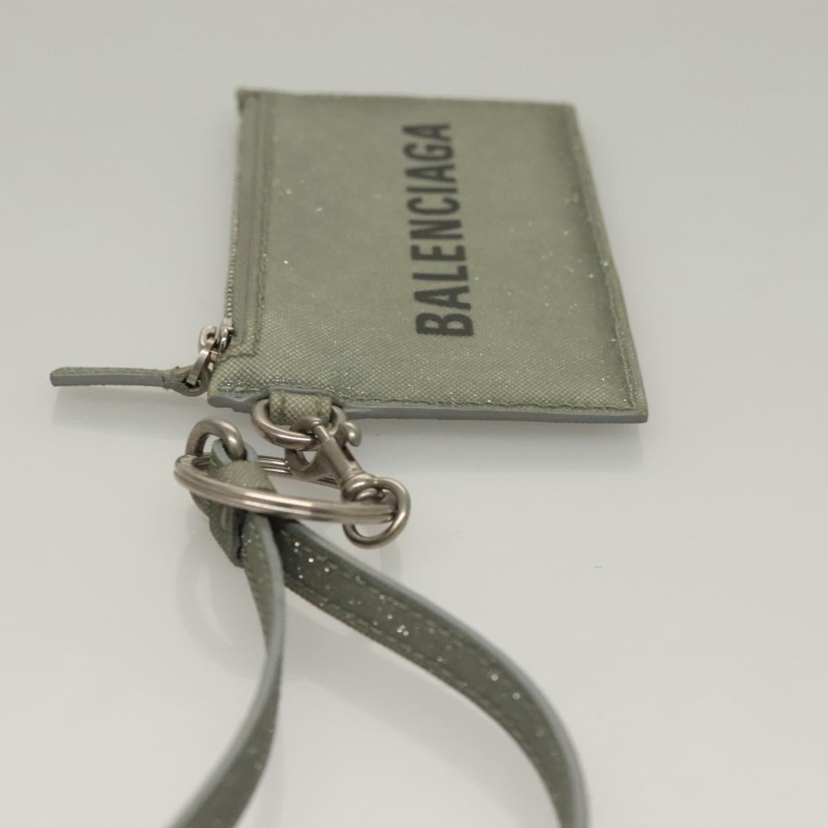 BALENCIAGA Neck Pouch Canvas Gray 594548 Auth 135584