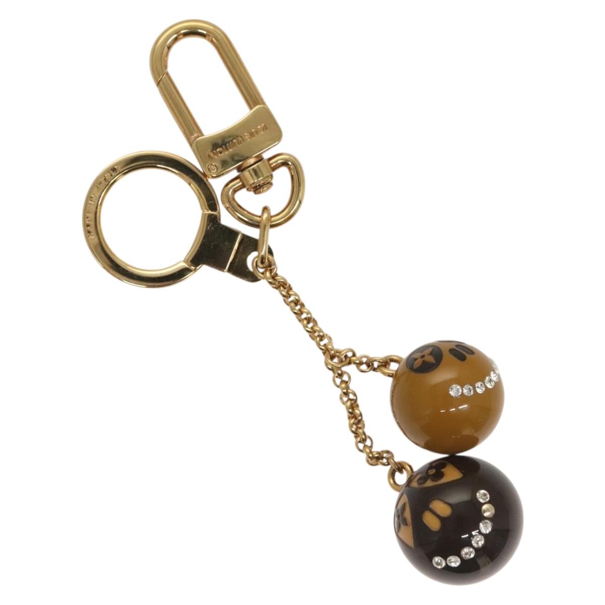 LOUIS VUITTON Porte Cles Jack & Lucy Key Holder White Orange M65377 Auth 135589
