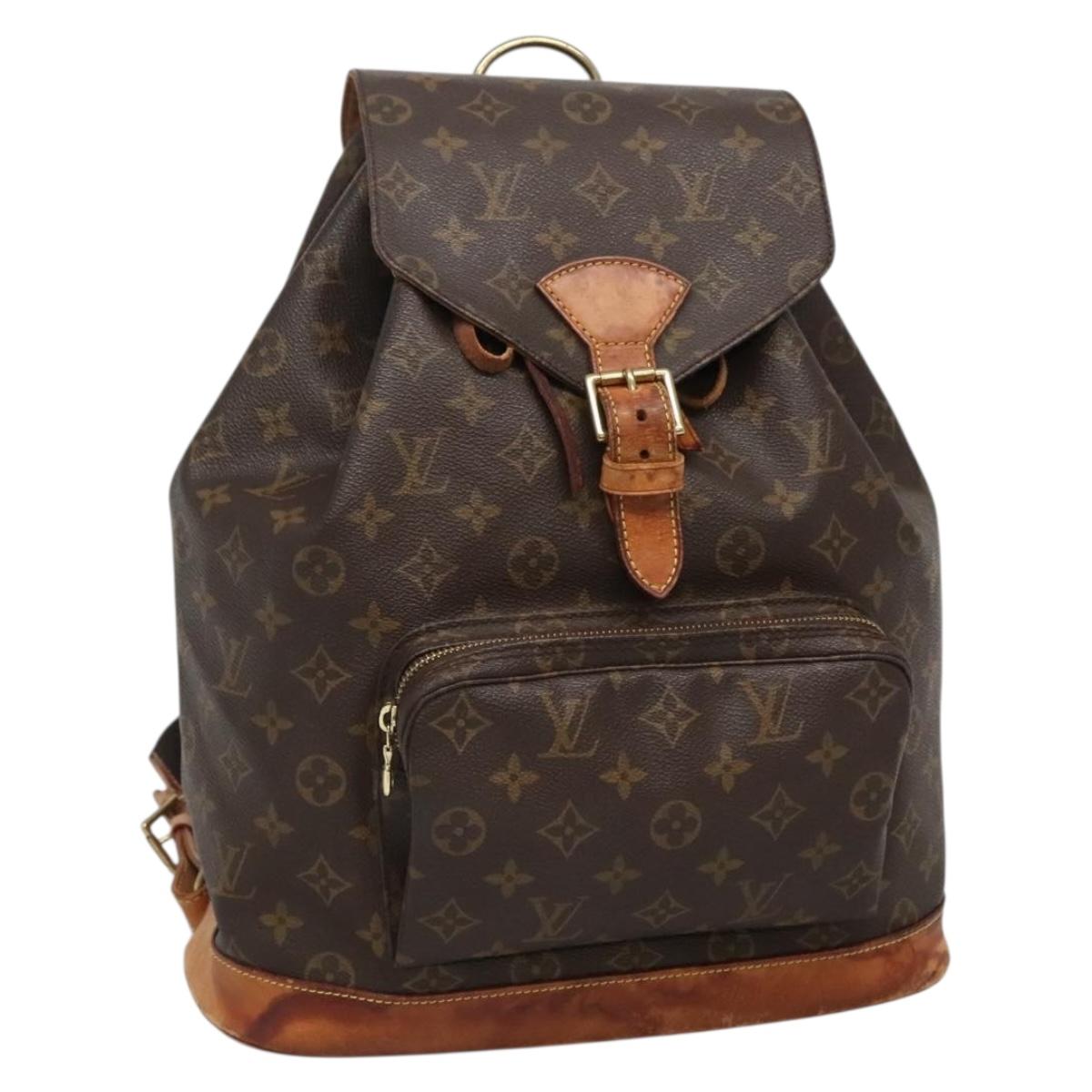LOUIS VUITTON Monogram Montsouris GM Backpack M51135 LV Auth 135592