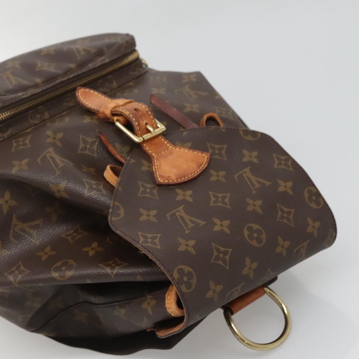 LOUIS VUITTON Monogram Montsouris GM Backpack M51135 LV Auth 135592