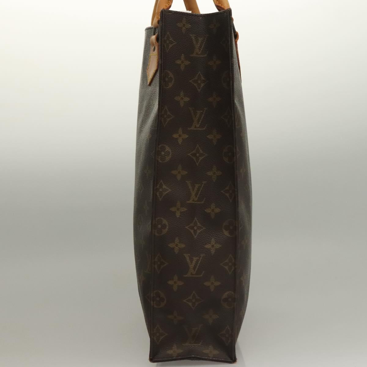 LOUIS VUITTON Monogram Sac Plat Hand Bag M51140 LV Auth 135595