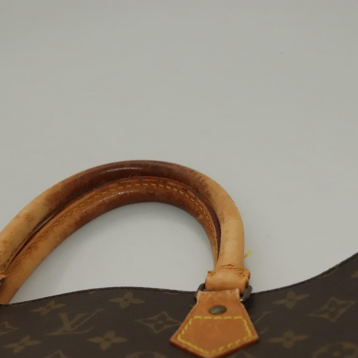 LOUIS VUITTON Monogram Sac Plat Hand Bag M51140 LV Auth 135595