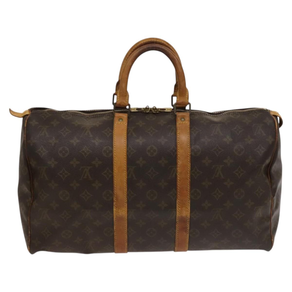 LOUIS VUITTON Monogram Keepall 45 Boston Bag M41428 LV Auth 135596