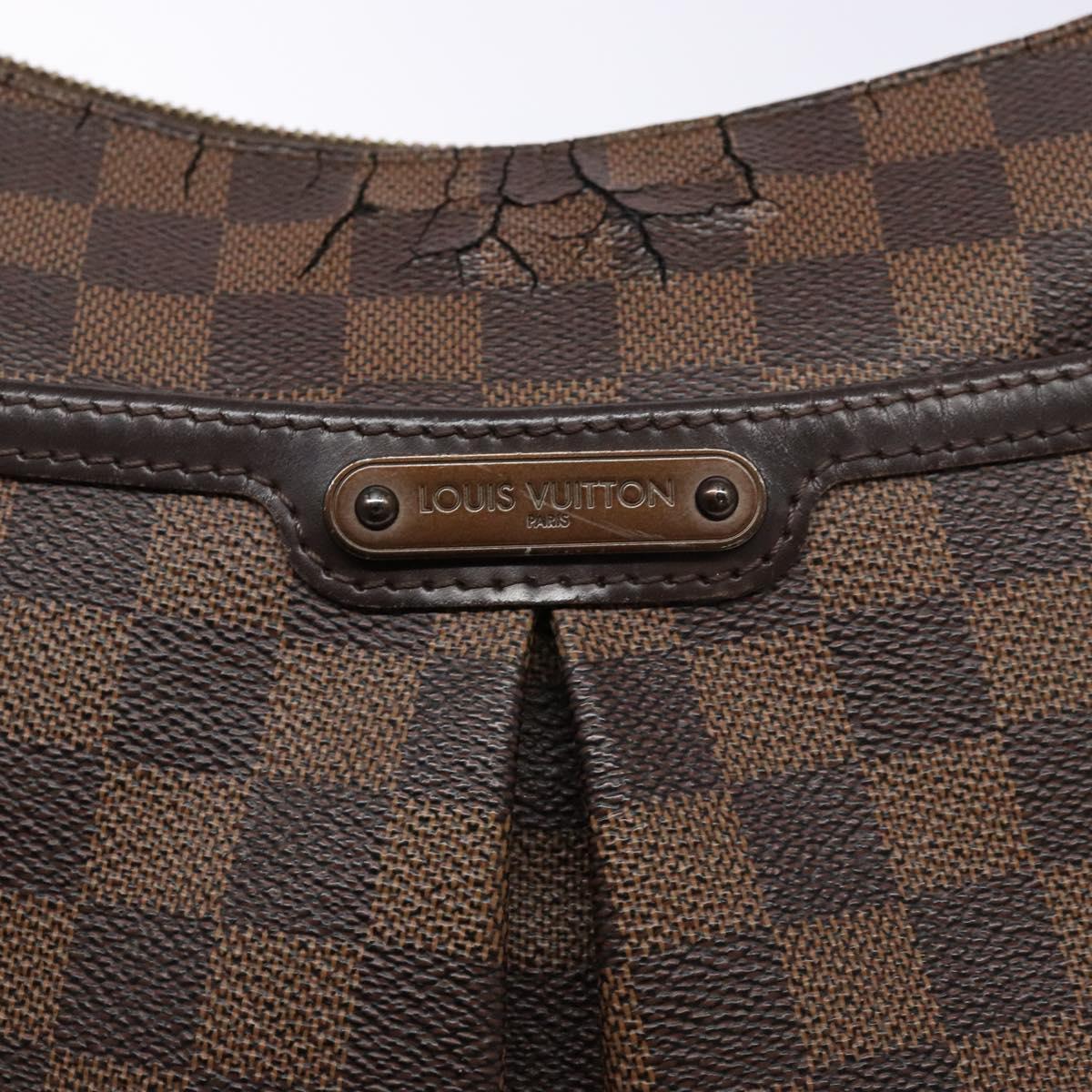 LOUIS VUITTON Damier Ebene Bloomsbury PM Shoulder Bag N42251 LV Auth 135600