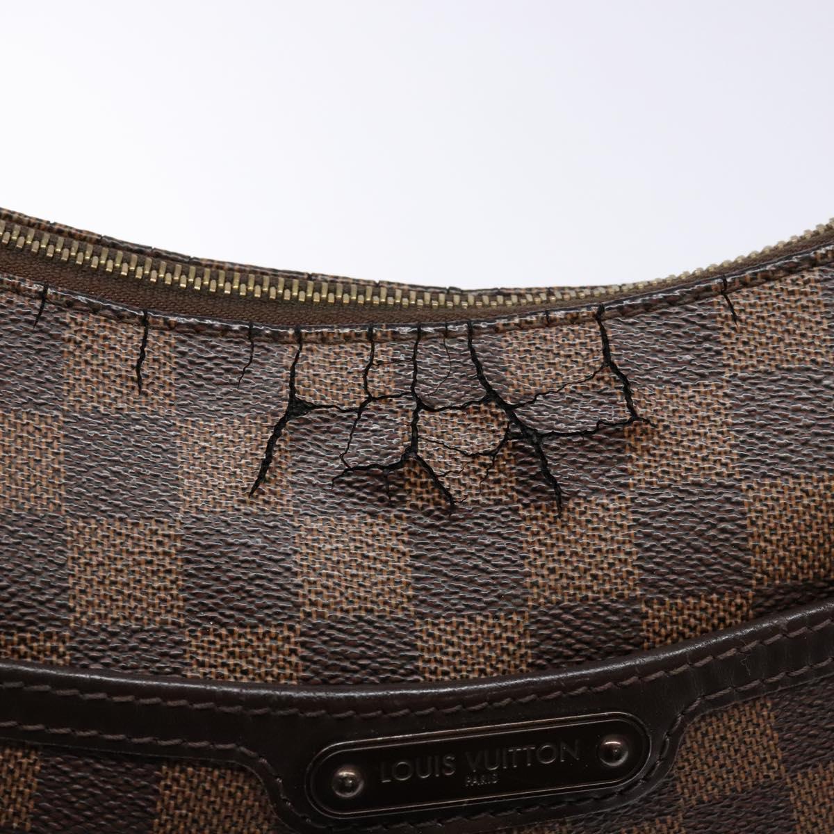 LOUIS VUITTON Damier Ebene Bloomsbury PM Shoulder Bag N42251 LV Auth 135600