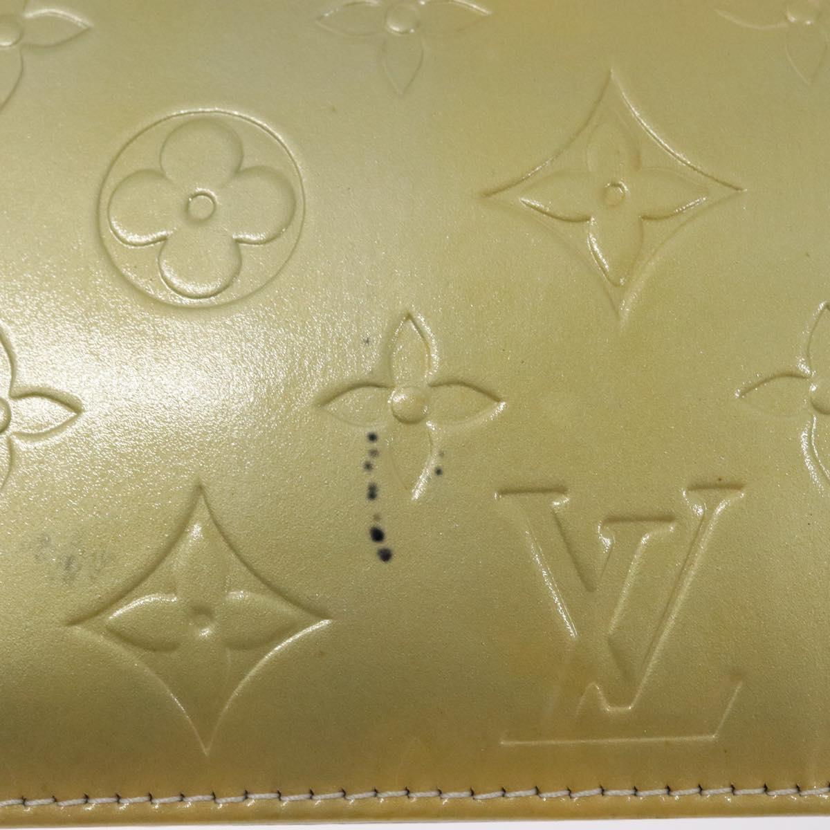 LOUIS VUITTON Monogram Vernis Lexington Accessory Pouch Gris M91056 Auth 135601