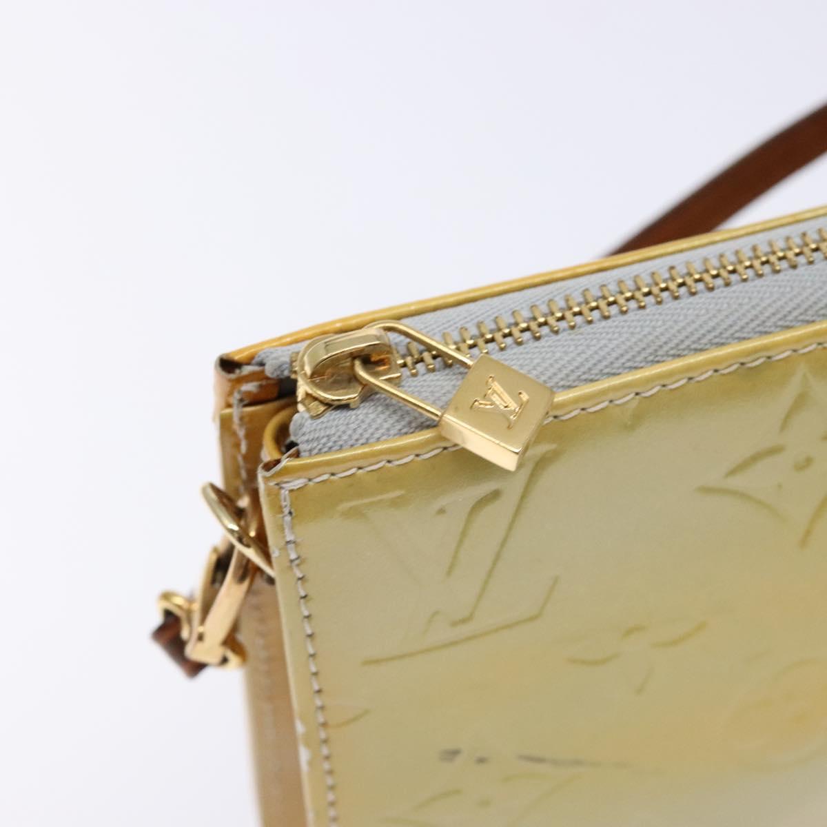LOUIS VUITTON Monogram Vernis Lexington Accessory Pouch Gris M91056 Auth 135601