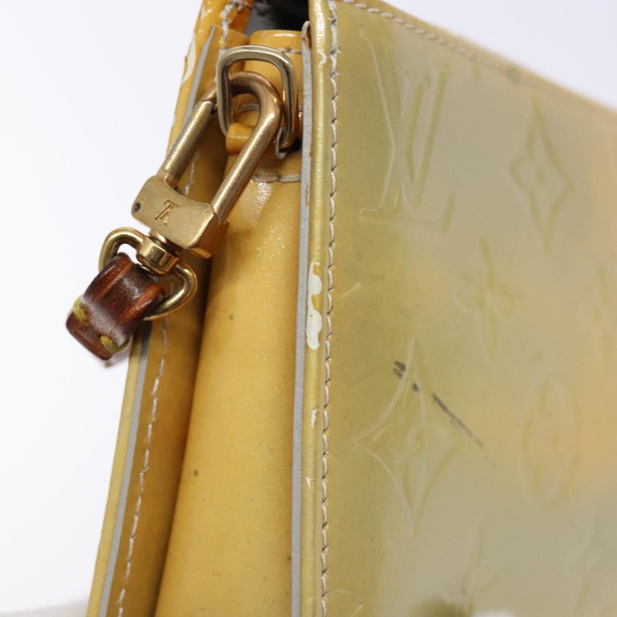 LOUIS VUITTON Monogram Vernis Lexington Accessory Pouch Gris M91056 Auth 135601