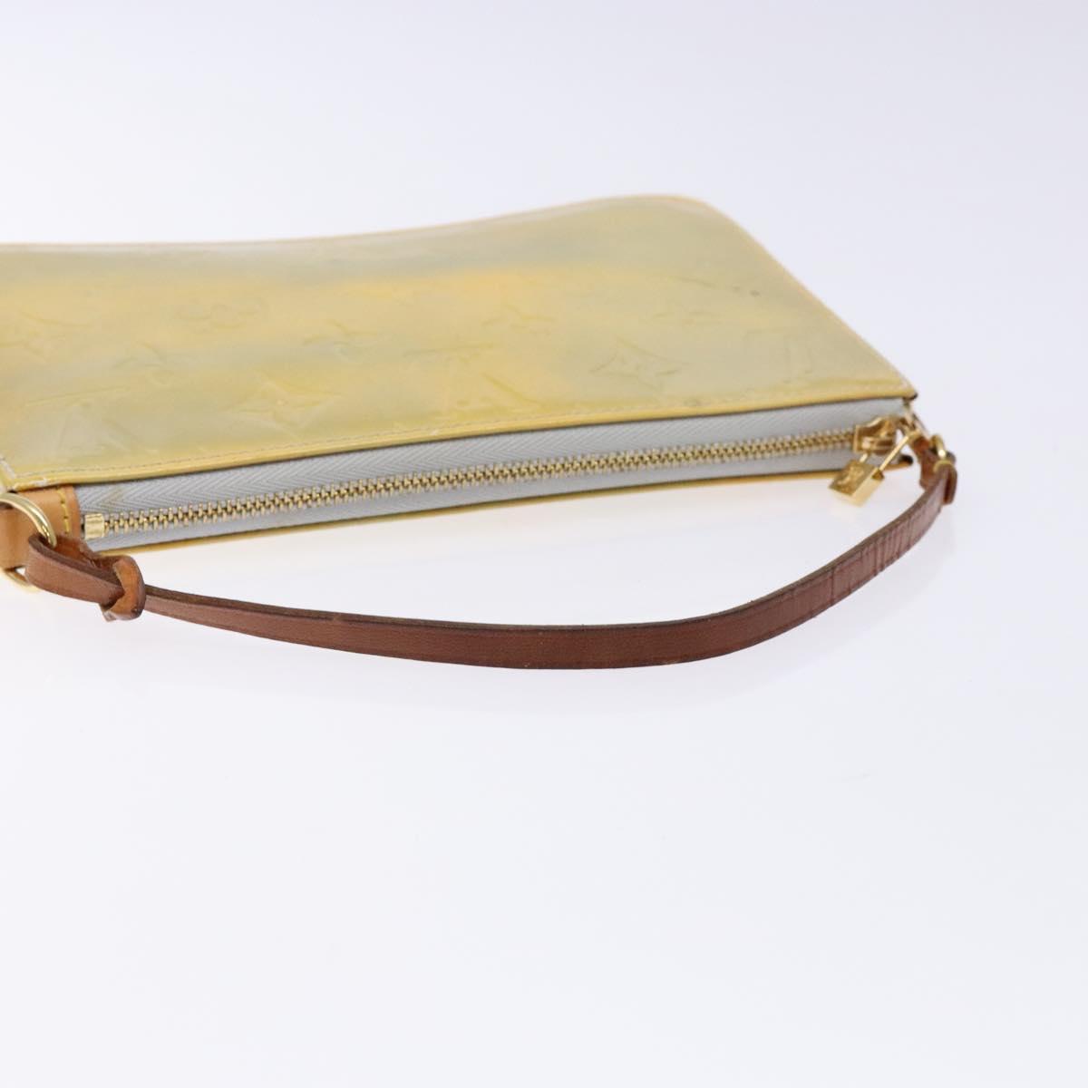 LOUIS VUITTON Monogram Vernis Lexington Accessory Pouch Gris M91056 Auth 135601