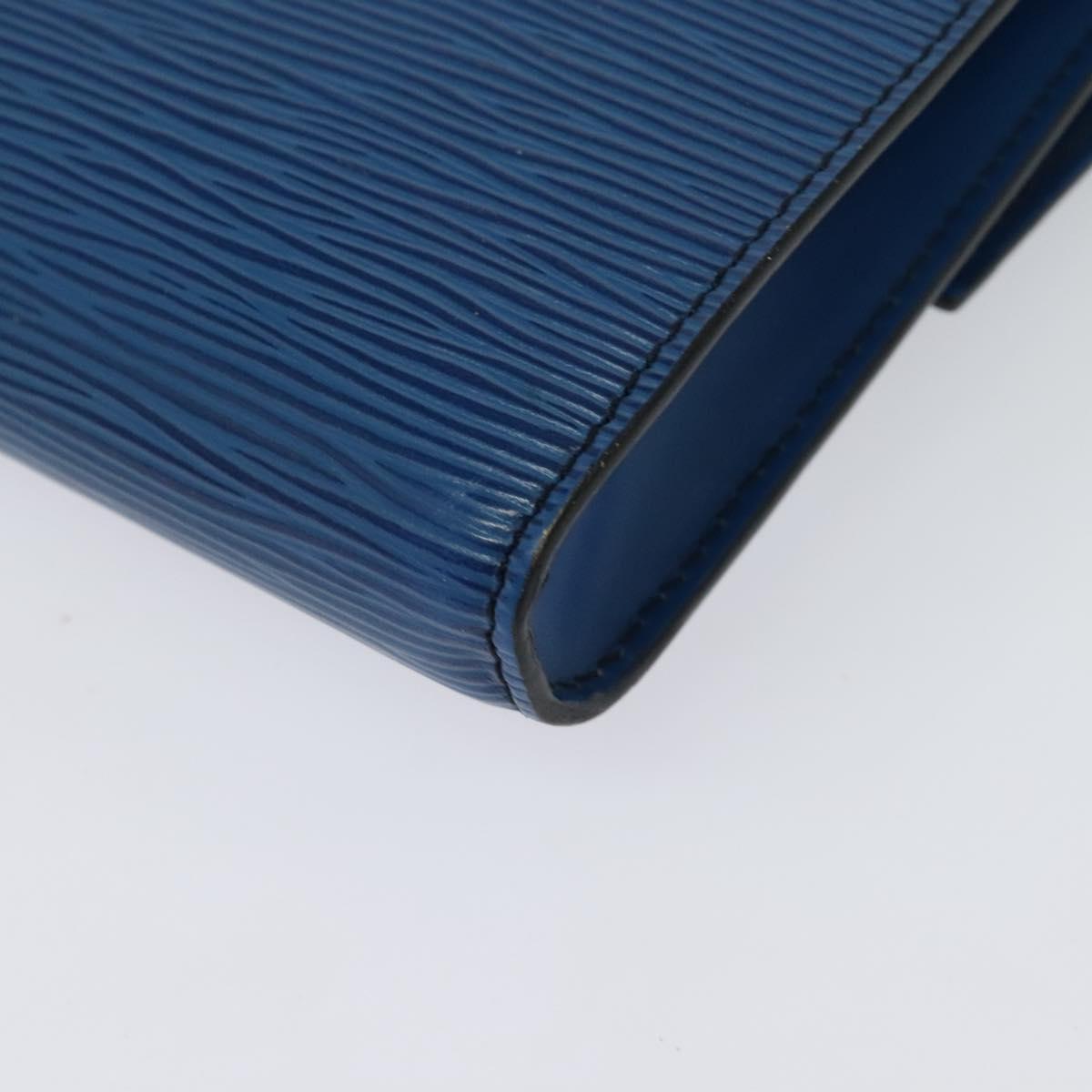 LOUIS VUITTON Epi Pochette Arche Shoulder Bag Blue M52575 LV Auth 135621