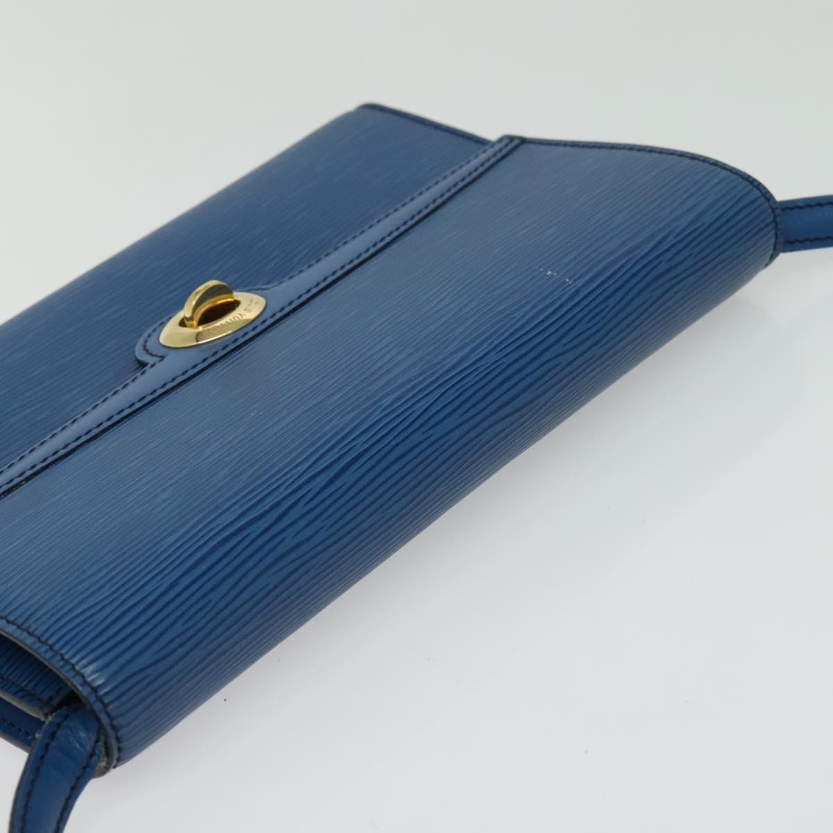 LOUIS VUITTON Epi Pochette Arche Shoulder Bag Blue M52575 LV Auth 135621