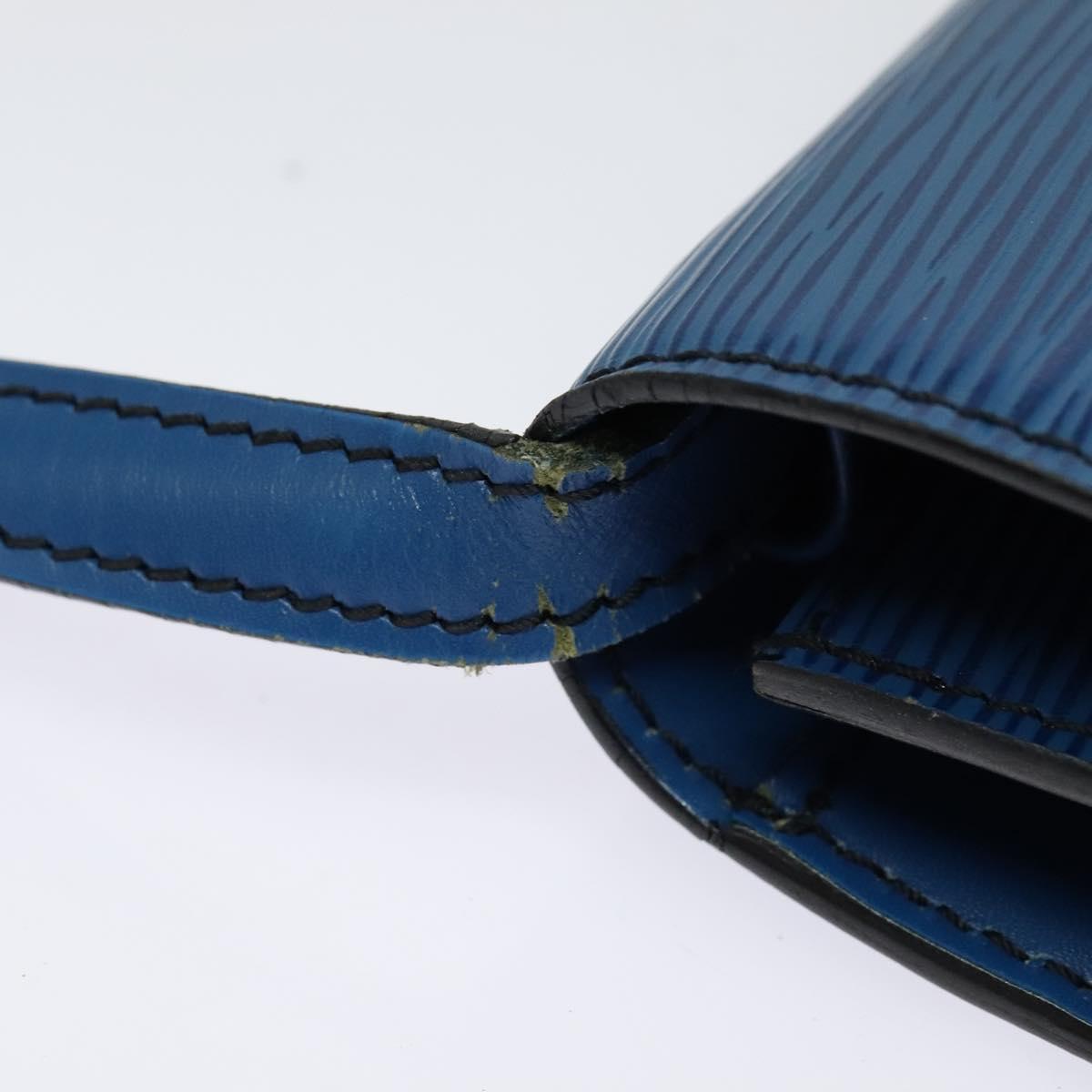 LOUIS VUITTON Epi Pochette Arche Shoulder Bag Blue M52575 LV Auth 135621