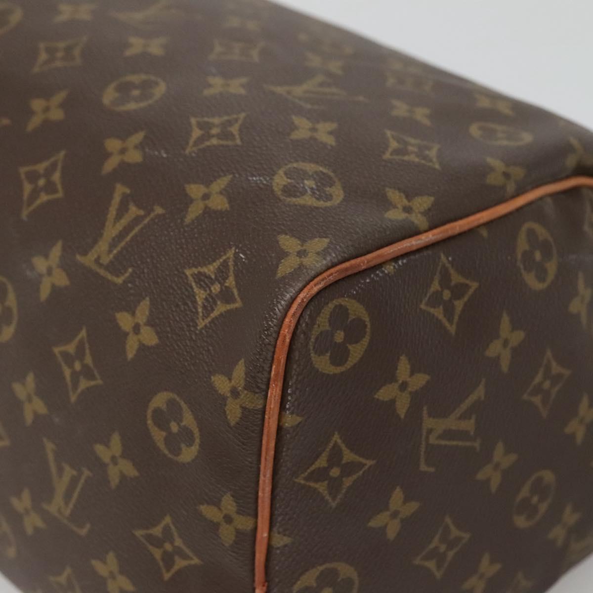 LOUIS VUITTON Monogram Speedy 35 Hand Bag M41524 LV Auth 135636