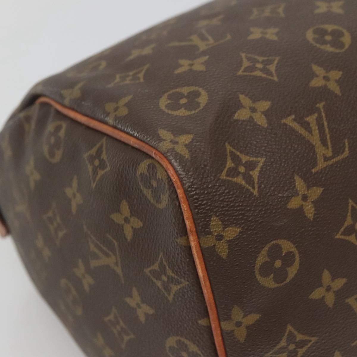 LOUIS VUITTON Monogram Speedy 35 Hand Bag M41524 LV Auth 135636