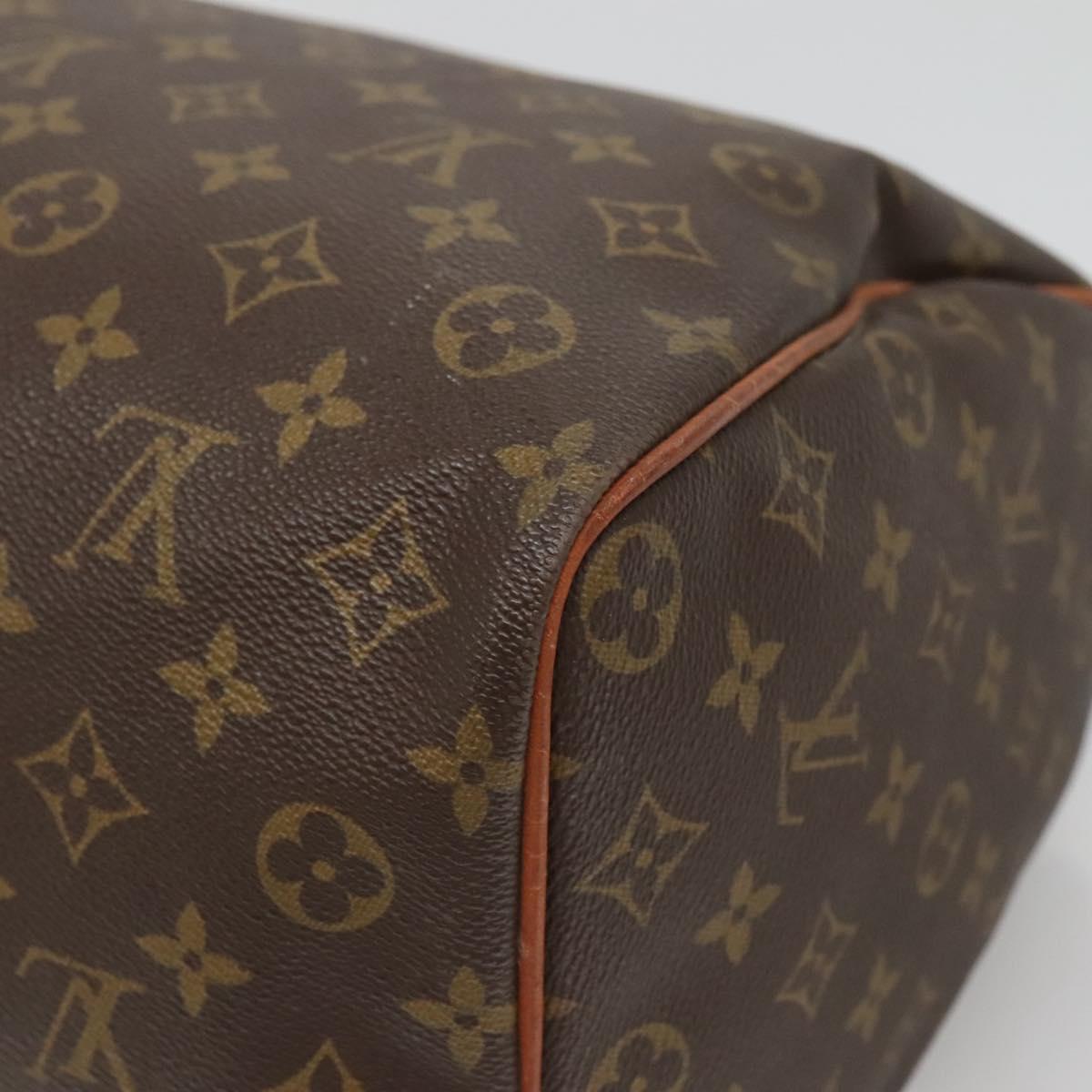 LOUIS VUITTON Monogram Speedy 35 Hand Bag M41524 LV Auth 135636