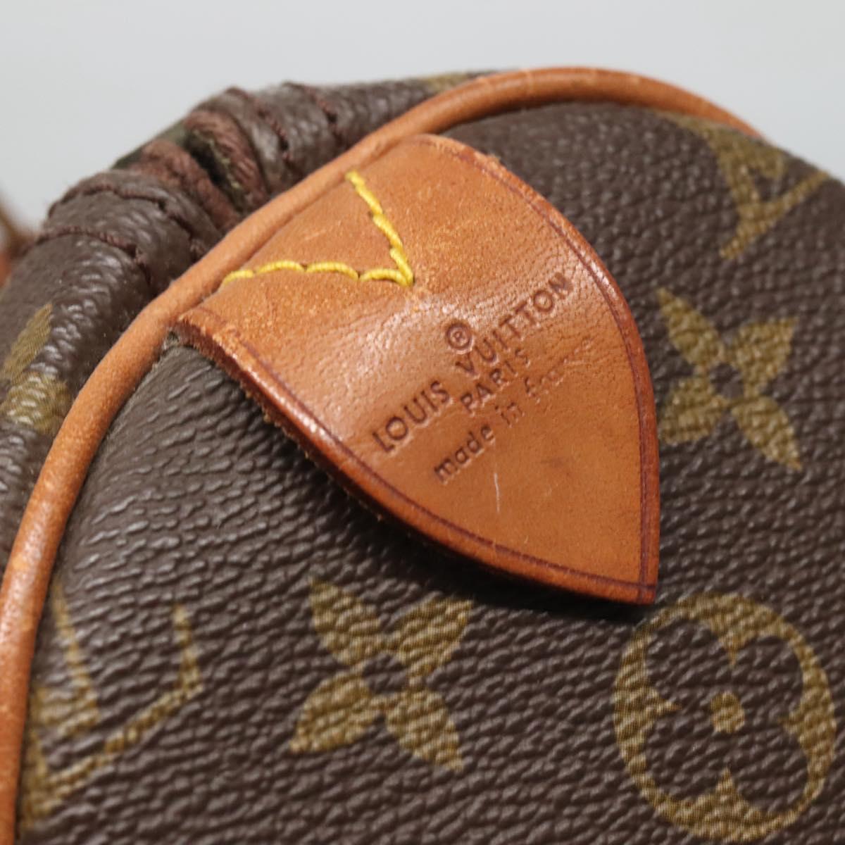 LOUIS VUITTON Monogram Speedy 35 Hand Bag M41524 LV Auth 135636