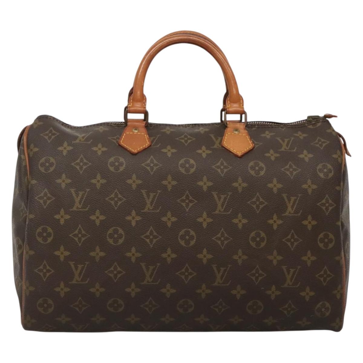 LOUIS VUITTON Monogram Speedy 35 Hand Bag M41524 LV Auth 135636