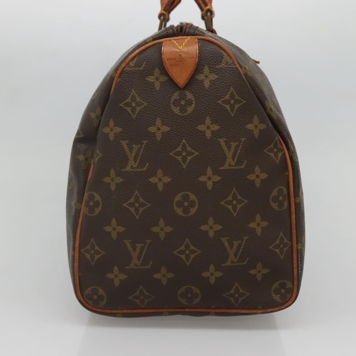 LOUIS VUITTON Monogram Speedy 35 Hand Bag M41524 LV Auth 135636