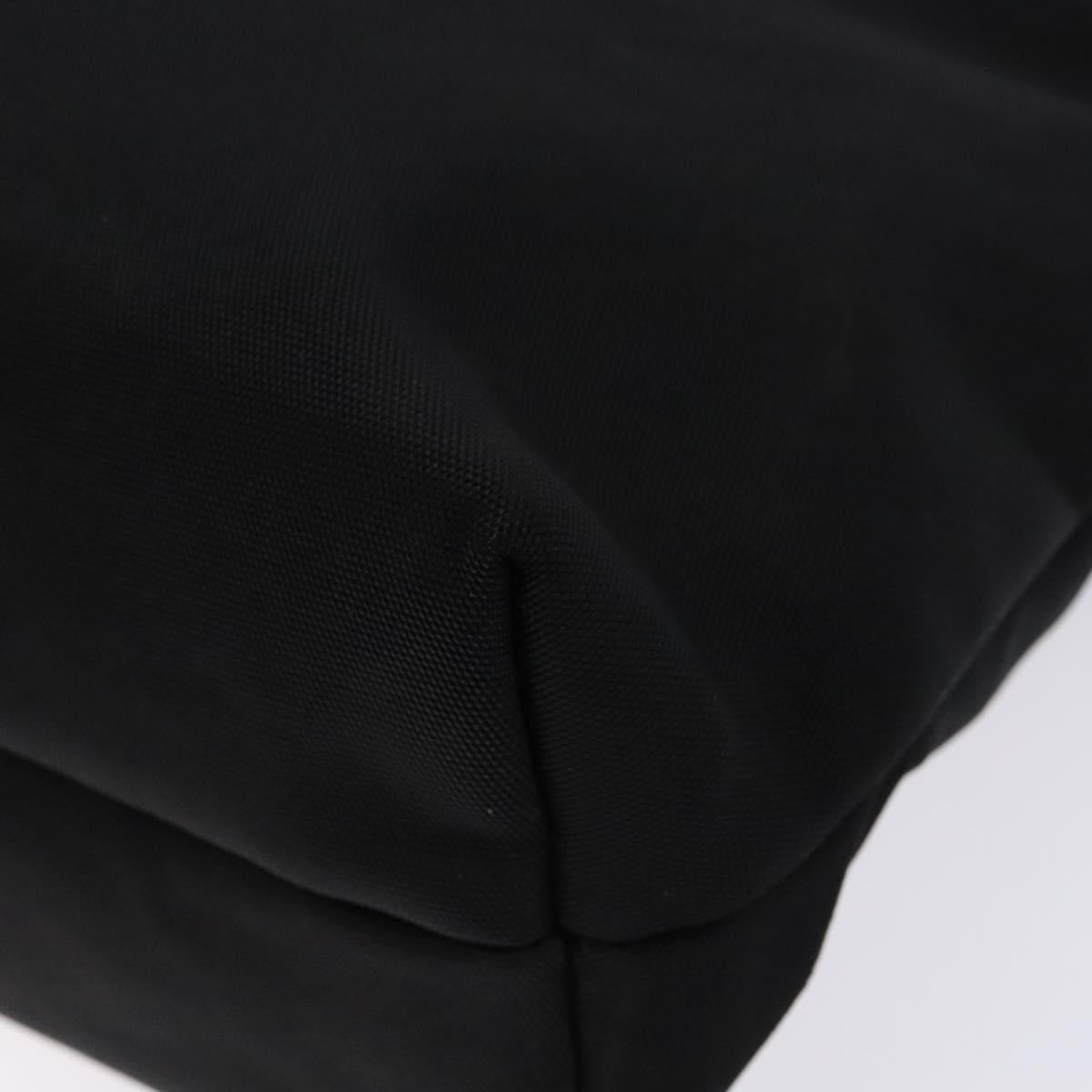 GUCCI Tote Bag Nylon Black Silver 002 2123 0457 Auth 135644