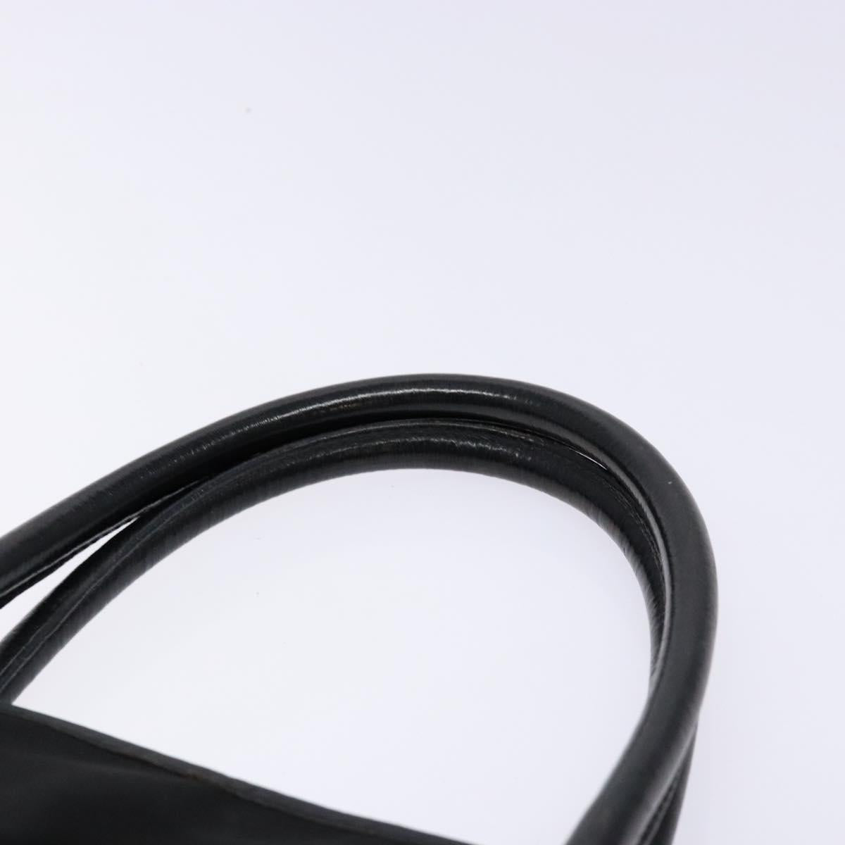 GUCCI Tote Bag Nylon Black Silver 002 2123 0457 Auth 135644
