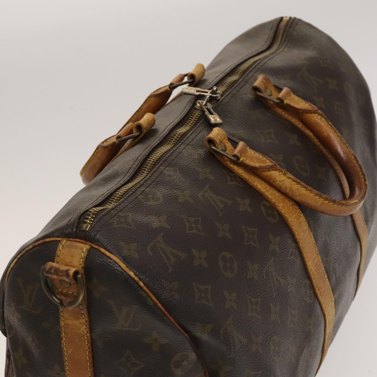 LOUIS VUITTON Monogram Keepall Bandouliere 45 Boston Bag M41418 LV Auth 135652
