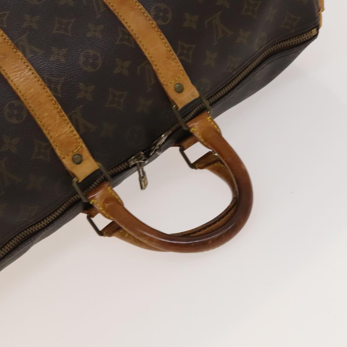 LOUIS VUITTON Monogram Keepall Bandouliere 45 Boston Bag M41418 LV Auth 135652